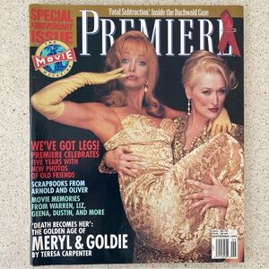 Goldie Hawn Meryl Streep Premiere The Movie Magazine - September 1992 No Address